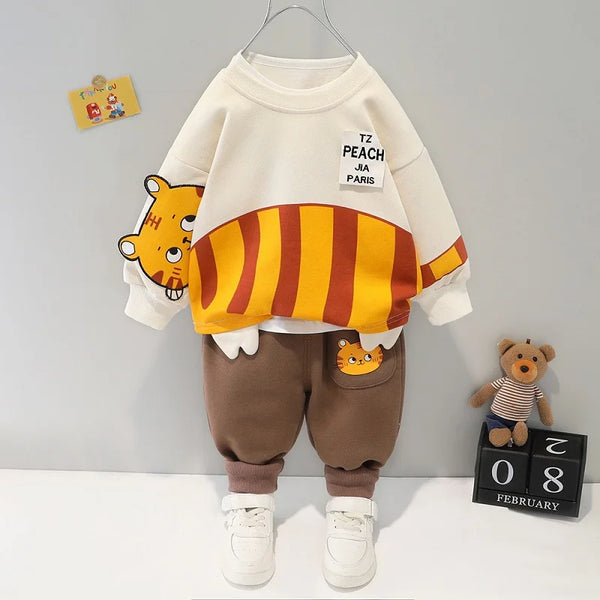 Conjunto Infantil Moletom Menino 2 Peças Blusa Manga Longa e Calça
