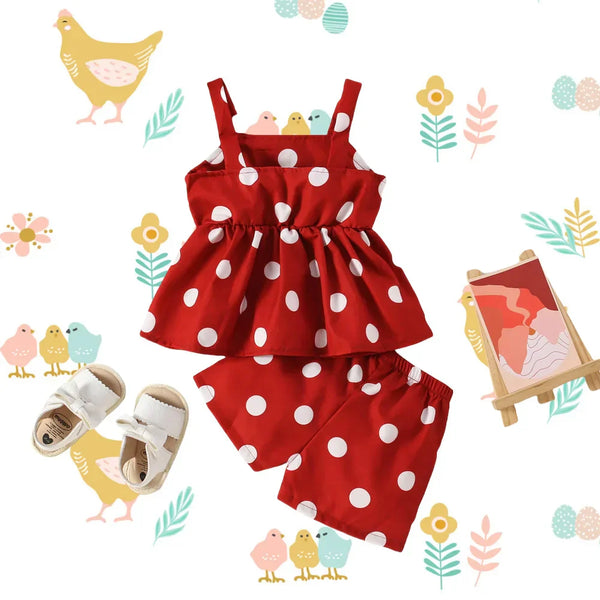 Conjunto Bebê Menina 2 Peças Vestido Regata  E Tapa Fralda Bloomer