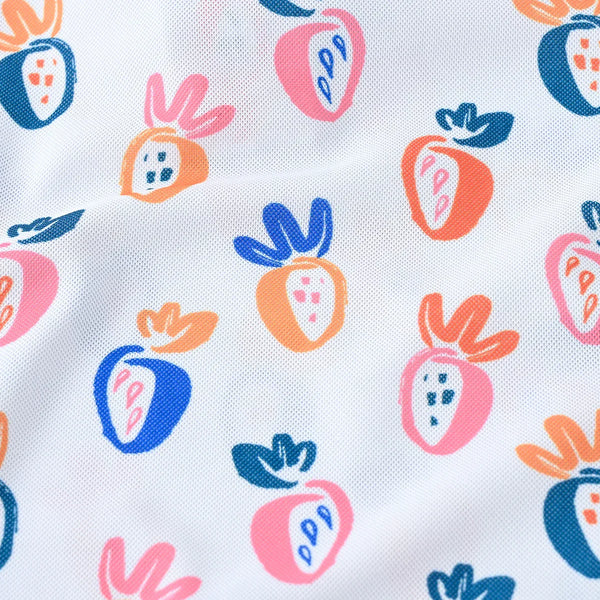 Camisa Polo Infantil Manga Curta Estampada Abstrata com Gola