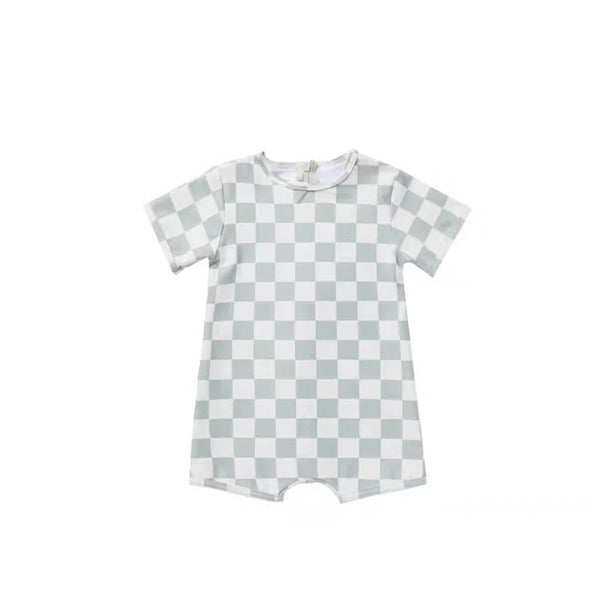 Conjunto Praia Infantil 2 Peças Camiseta Manga Longa e Short de Banho Listrado