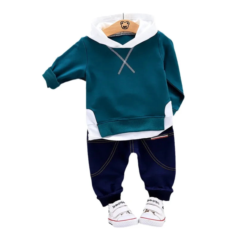 Conjunto Moletom Infantil 2 Peças Blusa com Capuz e Calça Jogger