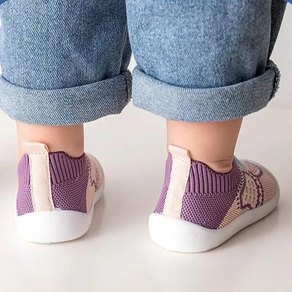 Tênis Bebê Unissex Slip On Tipo Meia com Solado Flexível