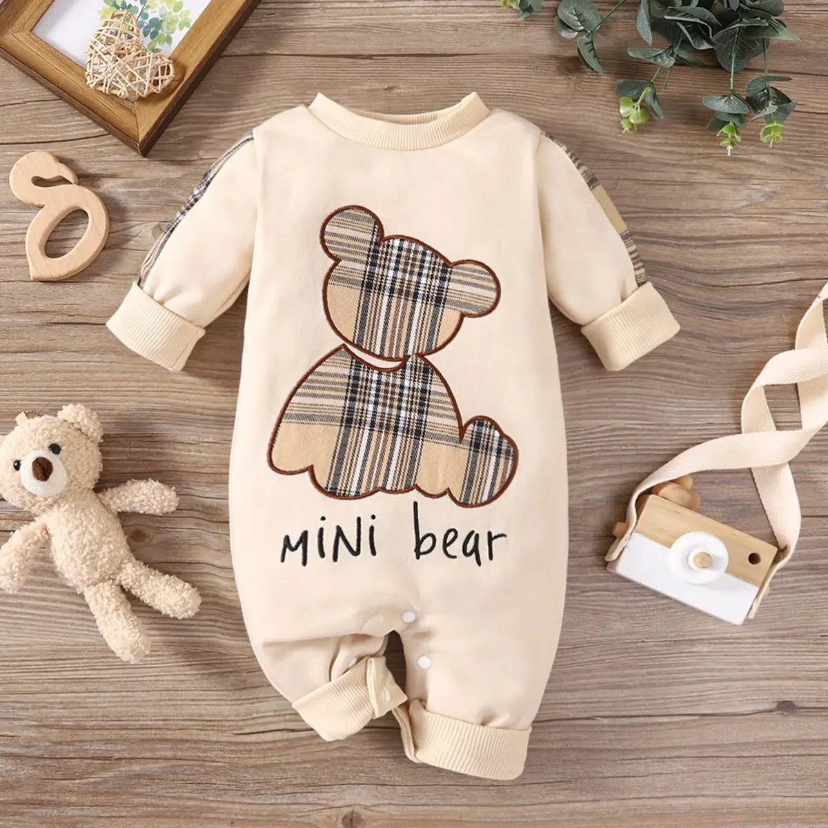 Macacão Bebê Mini Bearo Xadrez