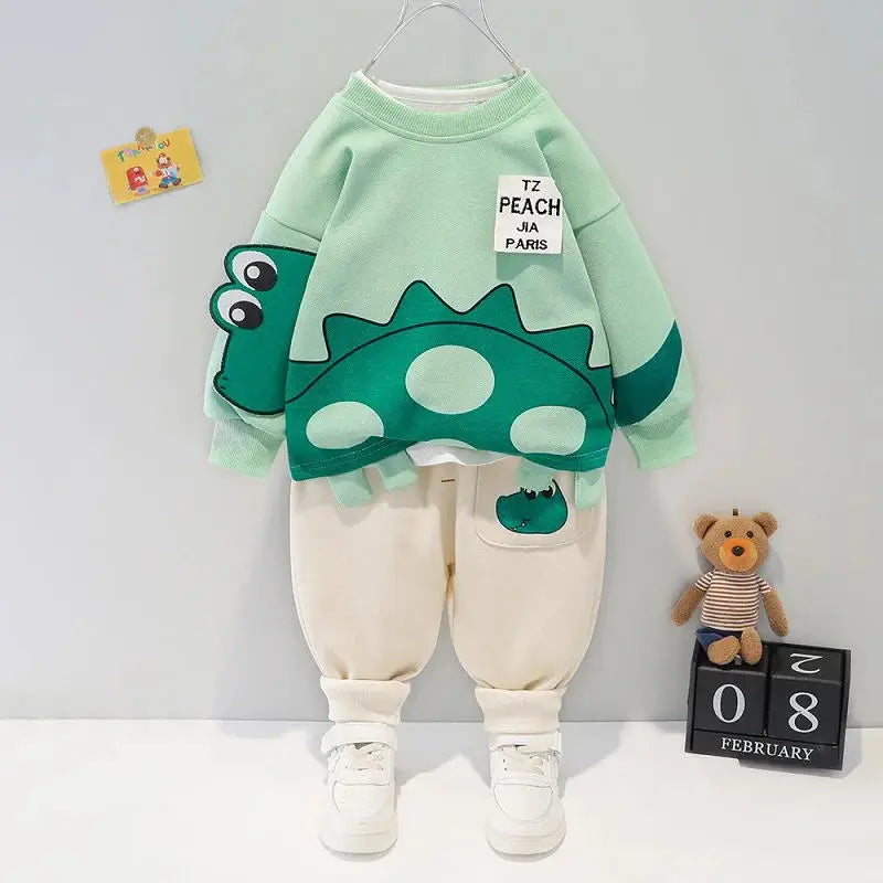 Conjunto Infantil Moletom Menino 2 Peças Blusa Manga Longa e Calça