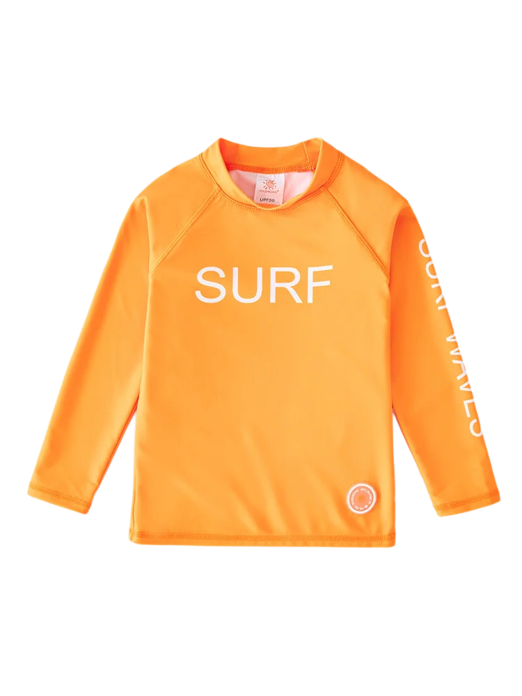 Camiseta Infantil Manga Longa para Praia e Piscina