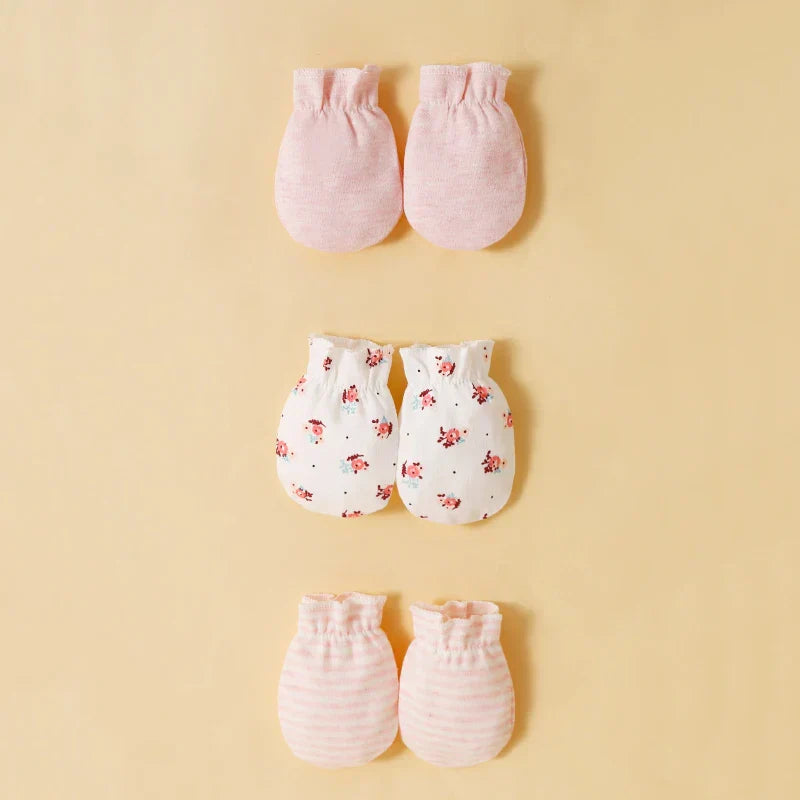 Kit Para Bebe Meia + Luva + Touca