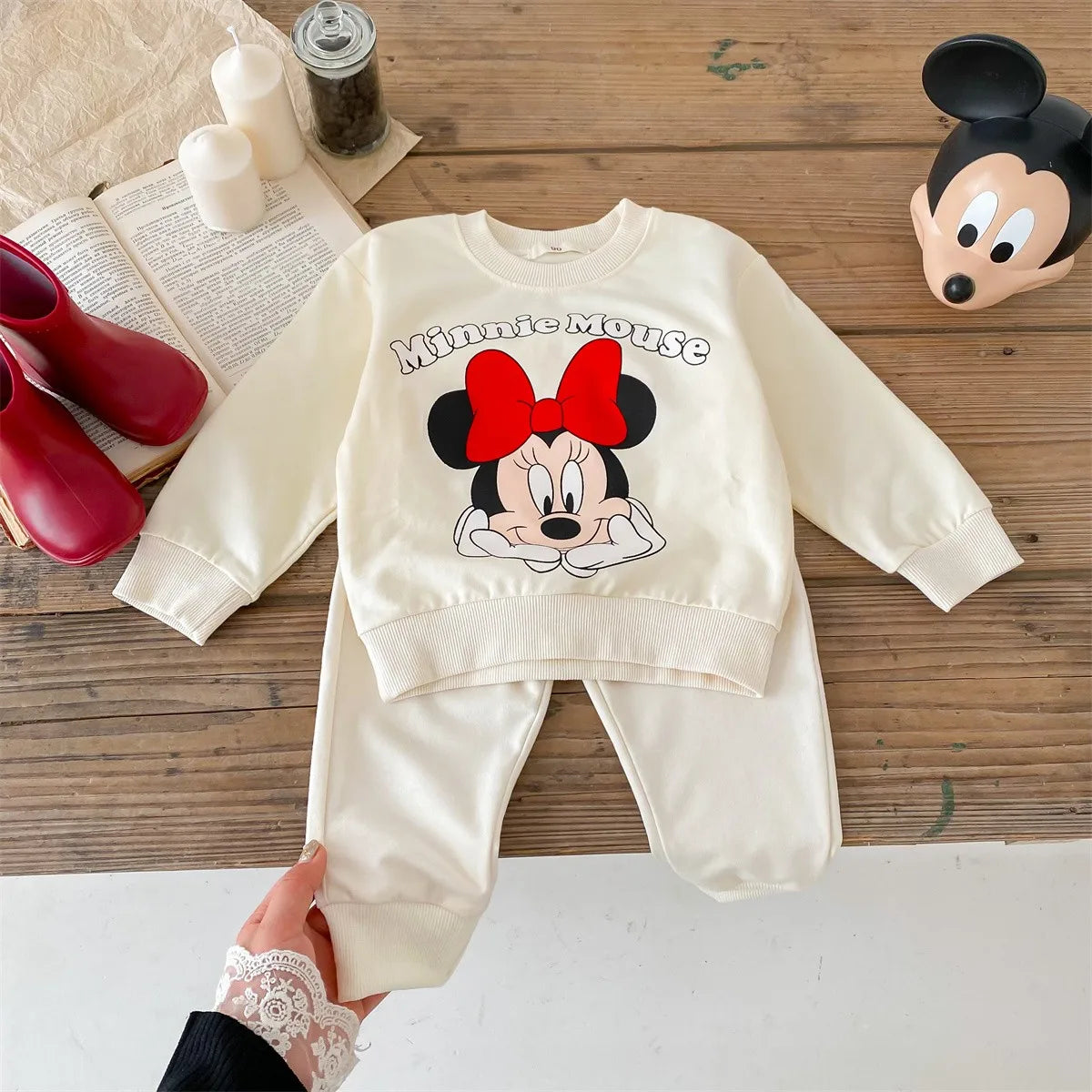 Conjunto Moletom Infantil Blusa e Calça Jogger Estampa Leão