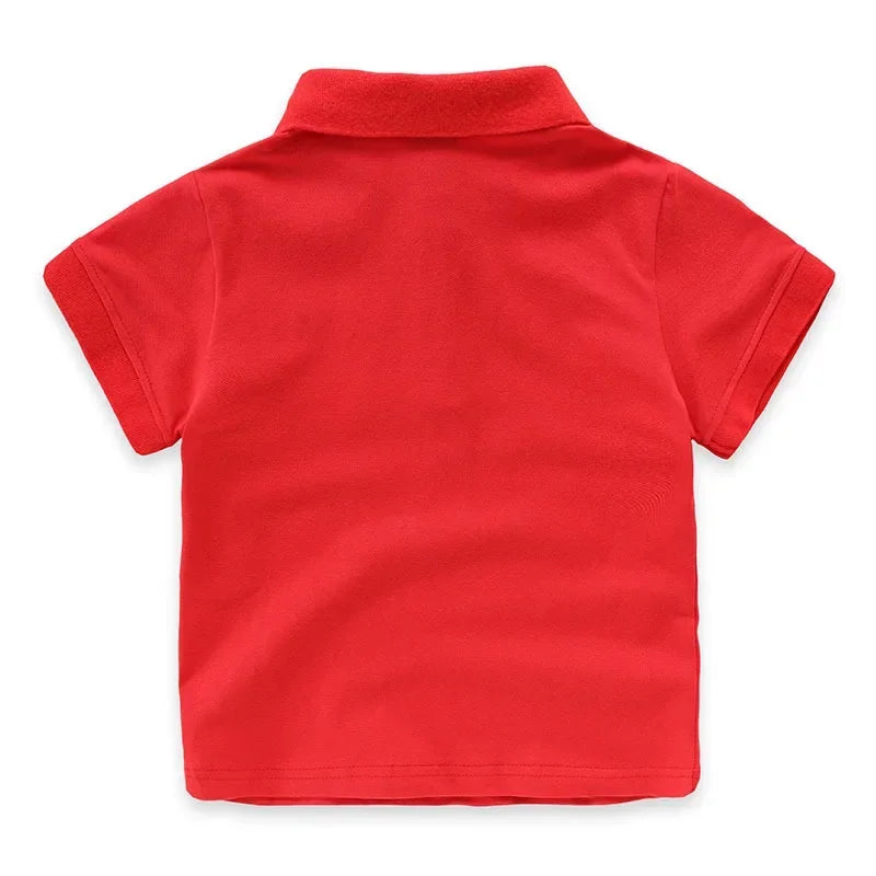 Camisa Polo Infantil Básica Manga Curta Lisa