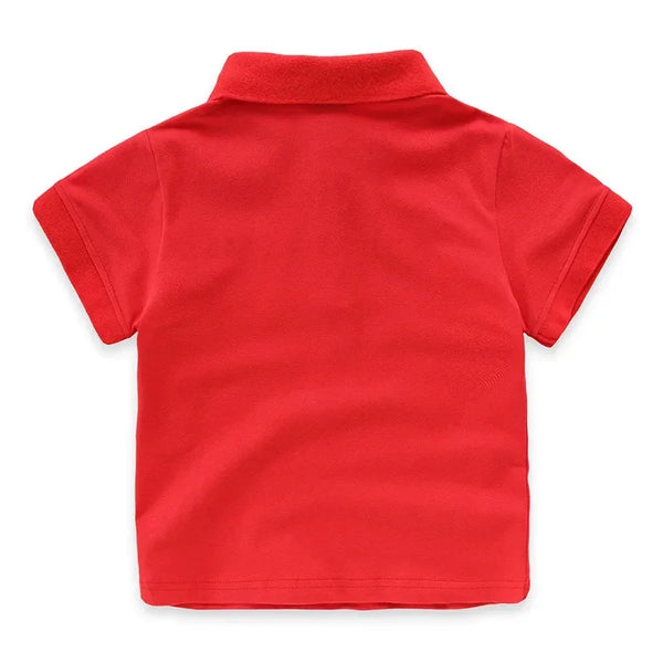 Camisa Polo Infantil Básica Manga Curta Lisa