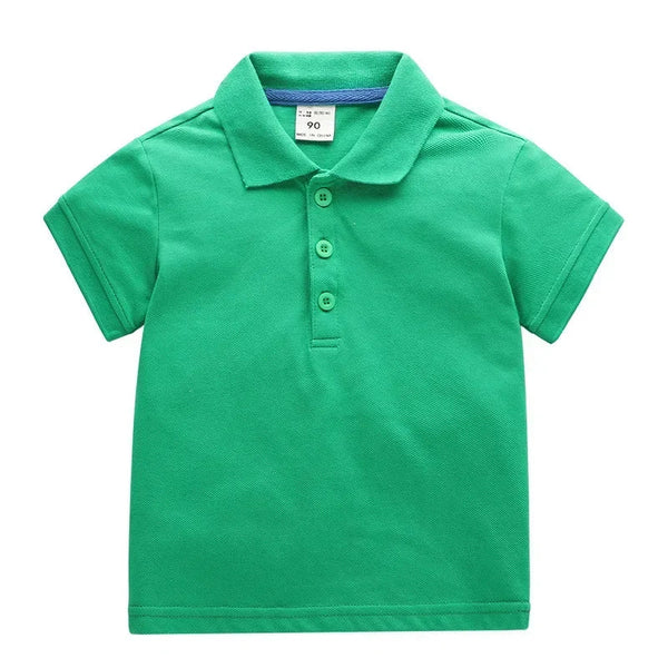 Camisa Polo Infantil Básica Manga Curta Lisa