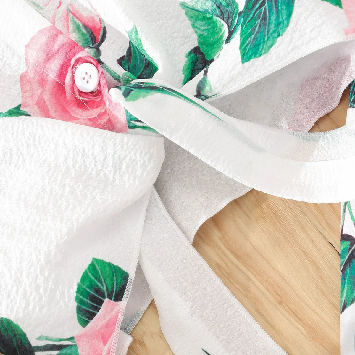 Conjunto Infantil Menina Camisa Cropped Manga Curta Estampa Rosas + Saia Longa em Camadas 2 Peças