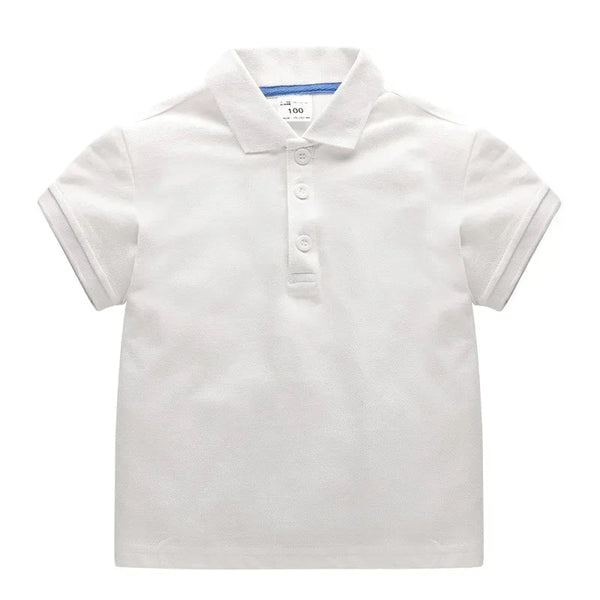 Camisa Polo Infantil Básica Manga Curta Lisa