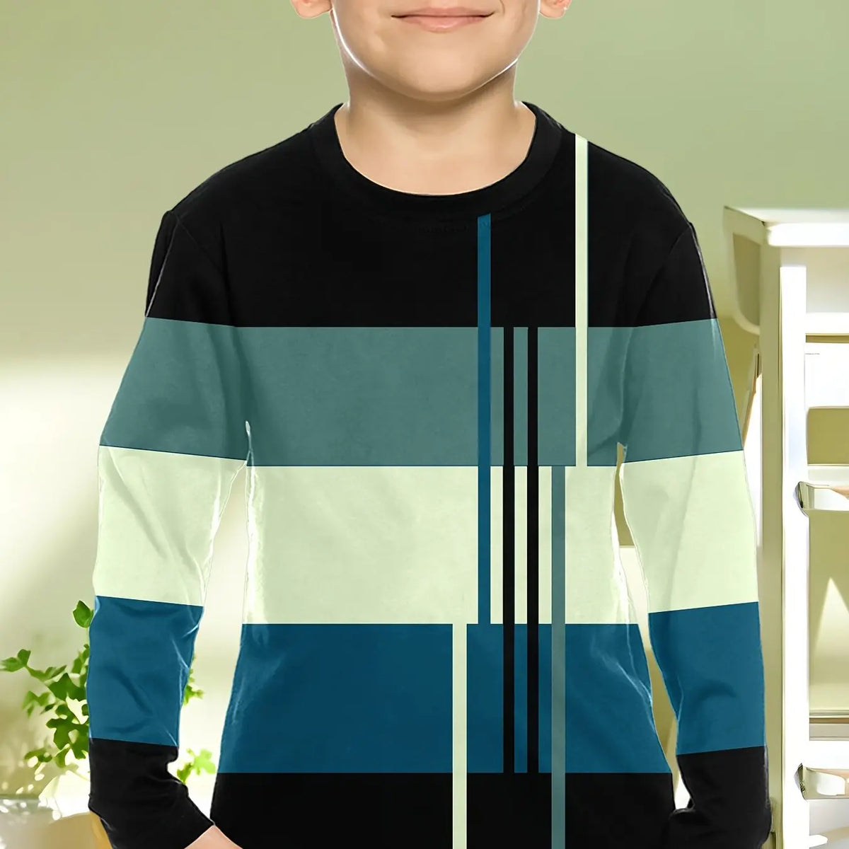 Camiseta Infantil Manga Longa Estampada