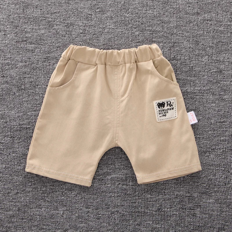 Conjunto Infantil Masculino Polo Manga Curta e Short com Elástico Estilo Social