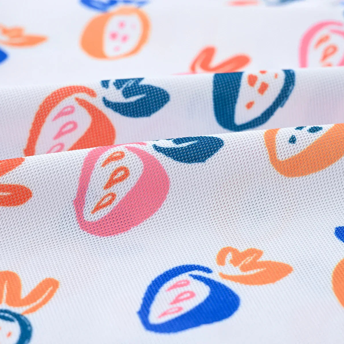 Camisa Polo Infantil Manga Curta Estampada Abstrata com Gola