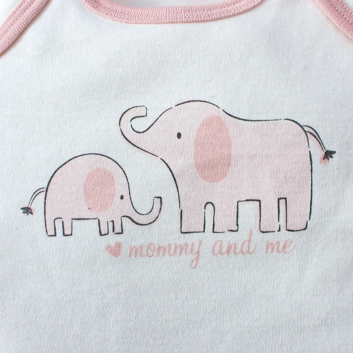 Kit Bodies Bebê Menina Manga Curta Kit 3 Peças Estampado