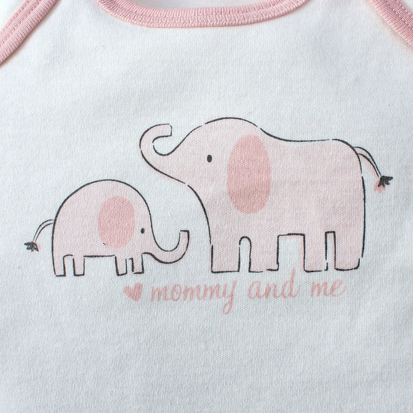 Kit Bodies Bebê Menina Manga Curta Kit 3 Peças Estampado