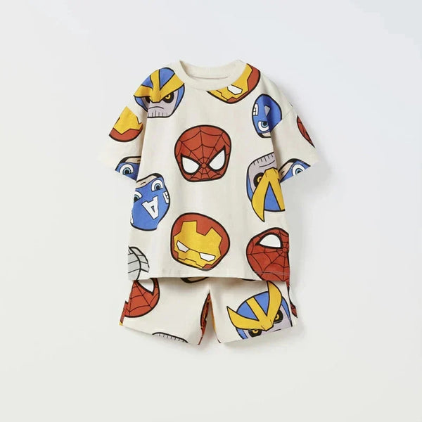 Conjunto Bebê Verão Camiseta Manga Curta e Short com Estampa