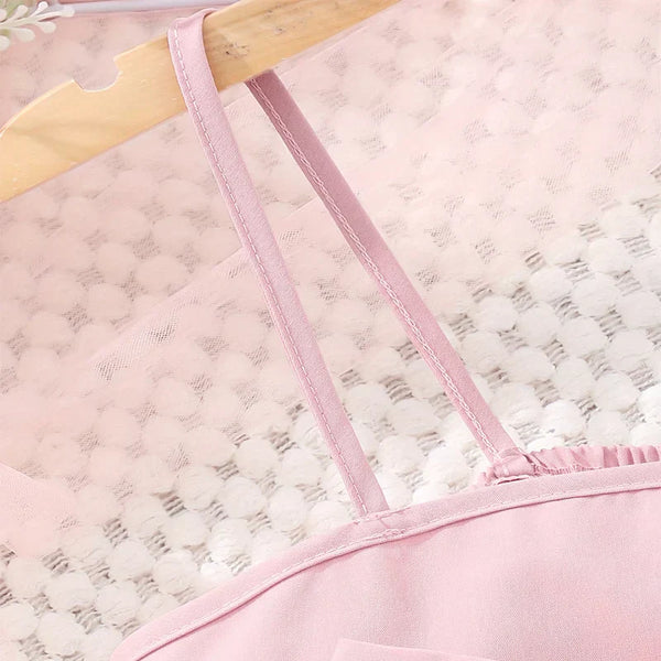 Conjunto Infantil Menina Top Alça Fina com Laço + Short com Detalhe nas Laterais 2 Peças