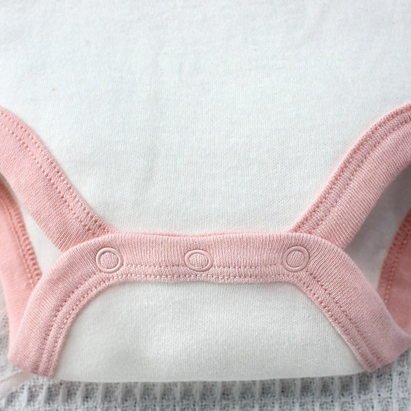 Kit Bodies Bebê Menina Manga Curta Kit 3 Peças Estampado