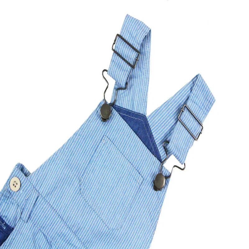 Conjunto Bebê Menino Jardineira Jeans c/ Body Manga Longa