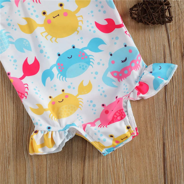 Maiôs Bebê Menina com Babado Estampas Coloridas