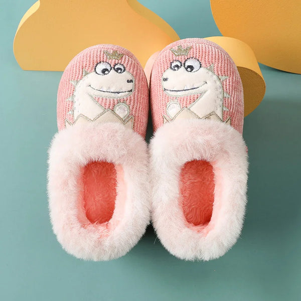 Pantufa Bebê Unissex de Pelúcia com Bordado E Forrada para Inverno