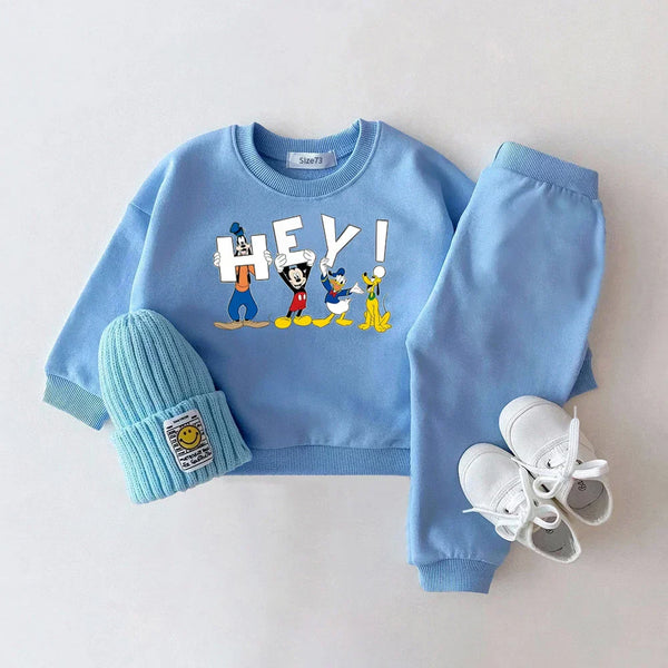 Conjunto Bebê Menina 2 Peças Blusa Manga Longa e Calça Jogger