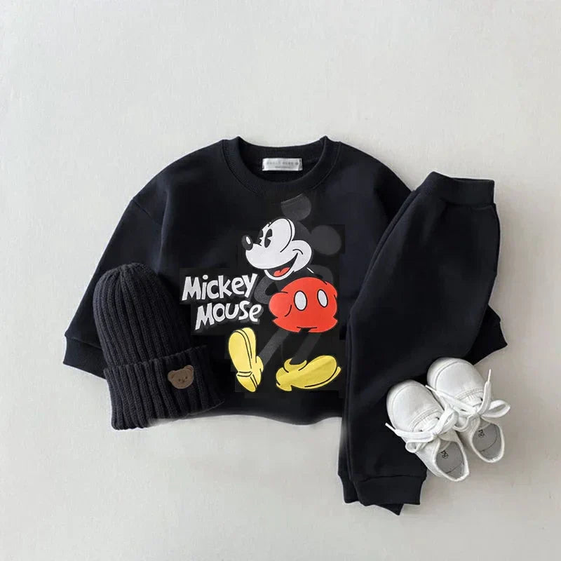 Conjunto Bebê Menina Blusa Gola Redonda e Calça com Punho
