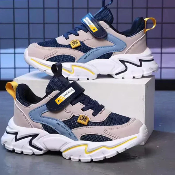 Tênis Infantil Menino em Mesh com Cadarço Solado Chunky Esportivo